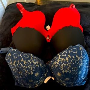 34DD Victoria secret bras. One worn two new without tags